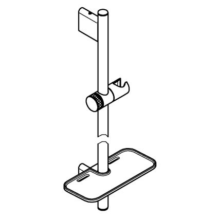 GROHE 26603DC0 - Sprchová tyč RAINSHOWER SMARTACTIVE 900 mm z nehrdzavejúcej ocele