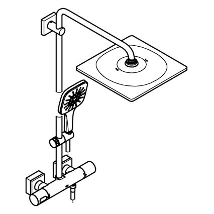 GROHE 26649000 - Sprchový systém RAINSHOWER SMARTACTIVE 310 × 310 mm chróm