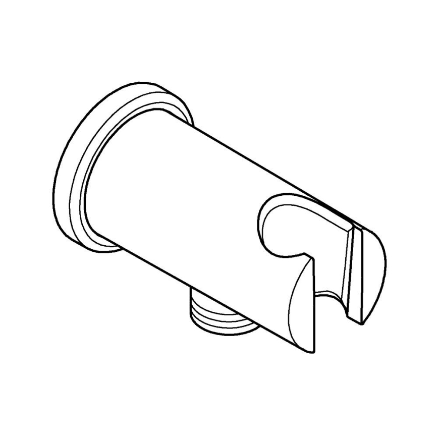 GROHE 26658000 - Nástenná prípojka s integrovaným držiakom sprchy O 48 mm chróm