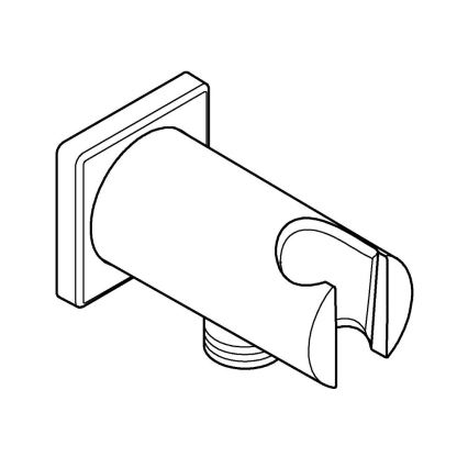GROHE 26659000 - nástenné pripojenie s držiakom sprchy RAINSHOWER 48 × 48 mm, chróm