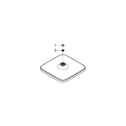 GROHE 26695000 - Sprchová hlavica VITALIO COMFORT 250 × 250 mm lesklý chróm