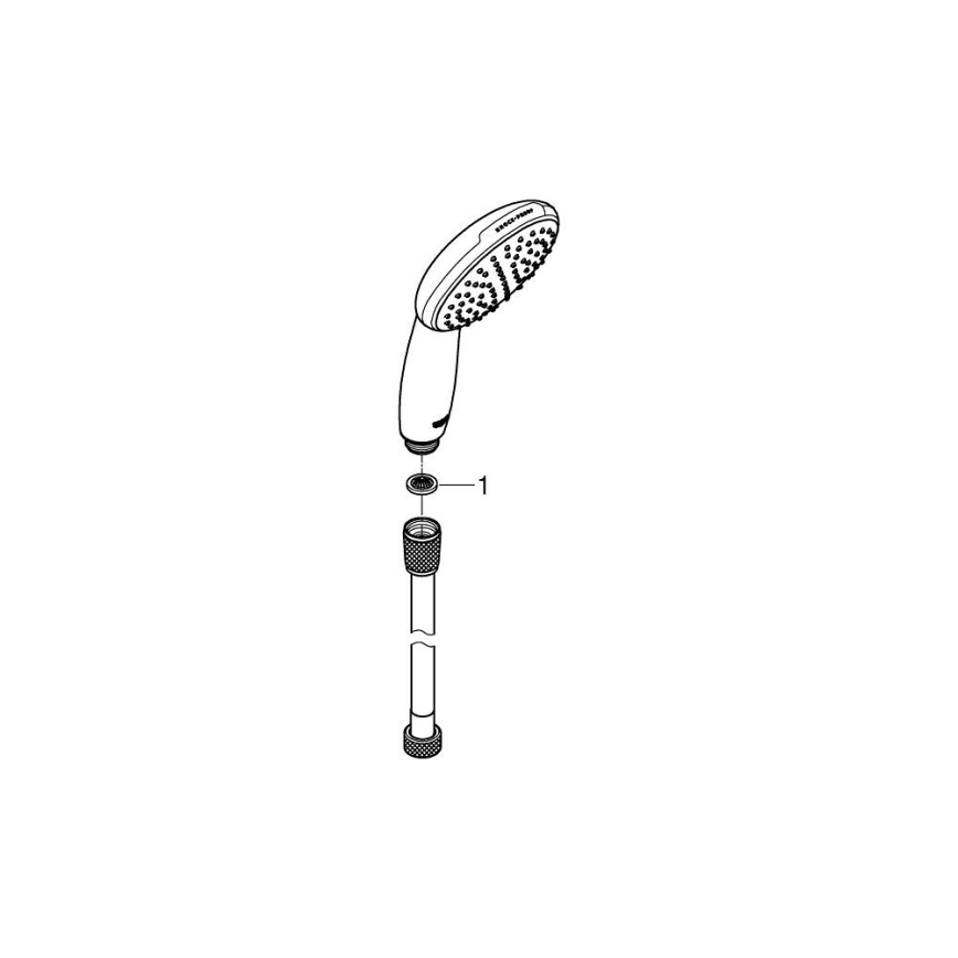 GROHE 26720001 - Ručná sprcha VITALIO START 110 1500 mm lesklý chróm