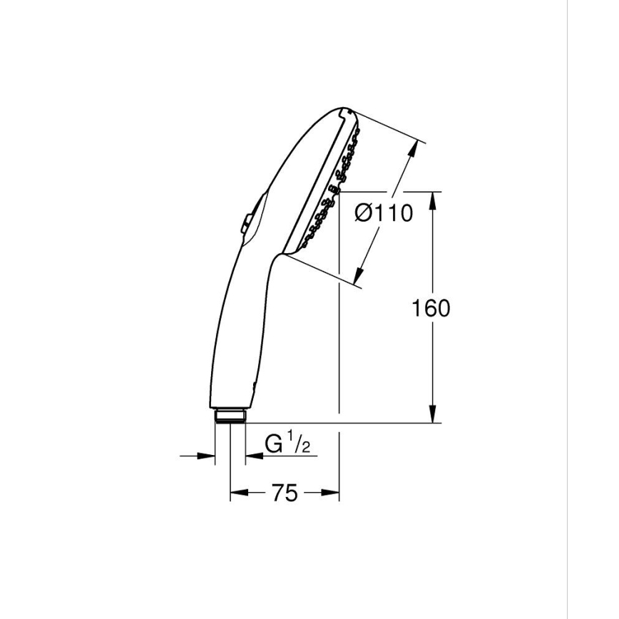 GROHE 26948001 - Ručná sprcha VITALIO START 110 110 mm lesklý chróm