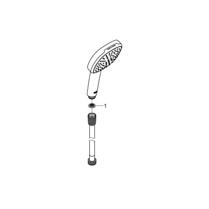 GROHE 26973001 - Ručná sprcha VITALIO COMFORT 110 110 mm lesklý chróm