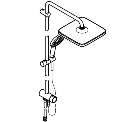 GROHE 26986001 - Sprchový systém VITALIO COMFORT 250, lesklý chróm