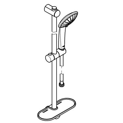 GROHE 27227001 - Sprchová súprava EUPHORIA 900 mm lesklý chróm