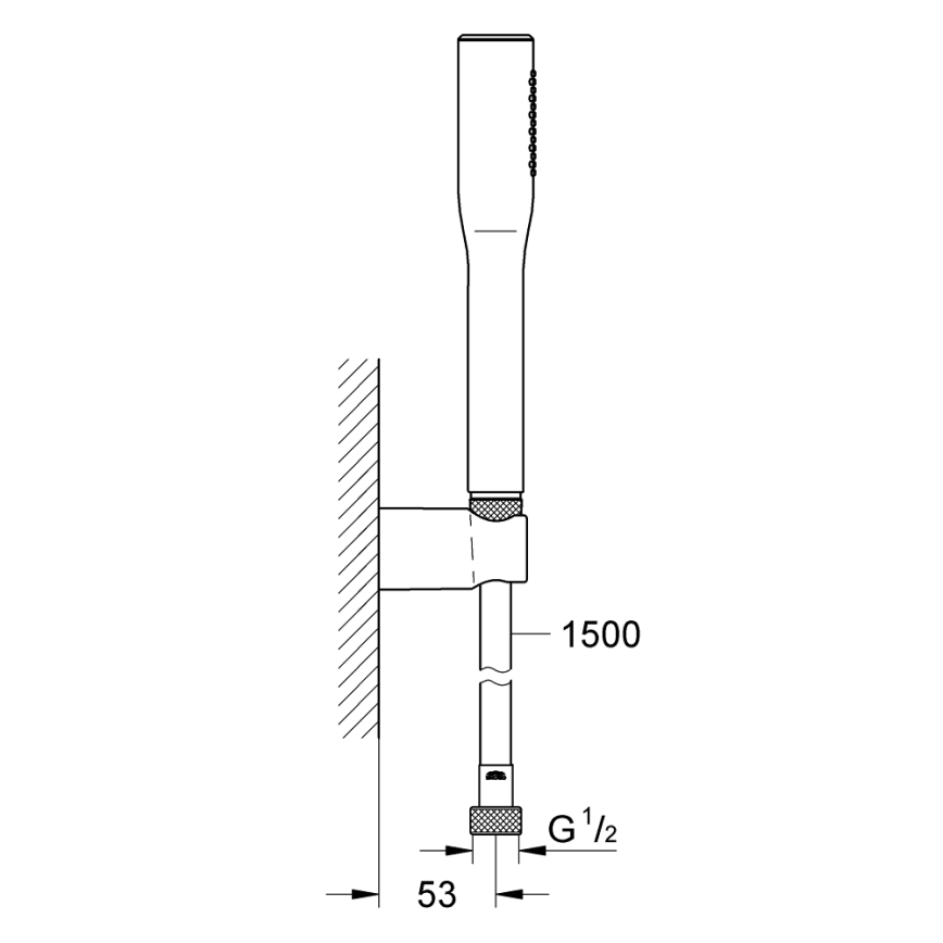 GROHE 27369000 - Sprchová súprava EUPHORIA COSMOPOLITAN STICK 1500 mm lesklý chróm