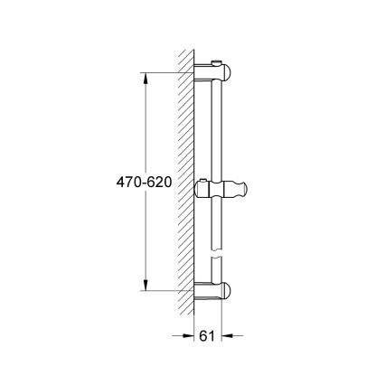 GROHE 27499000 - Sprchová tyč EUPHORIA 600 mm, lesklý chróm