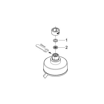 GROHE 27591001 - Sprchová hlavica TEMPESTA COSMOPOLITAN 100, 100 mm, lesklý chróm
