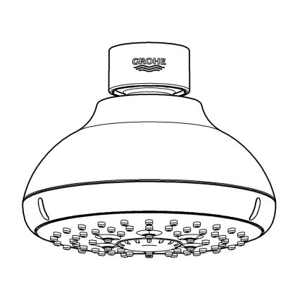 GROHE 27606001 - Sprchová hlavica NEW TEMPESTA 100 100 mm lesklý chróm