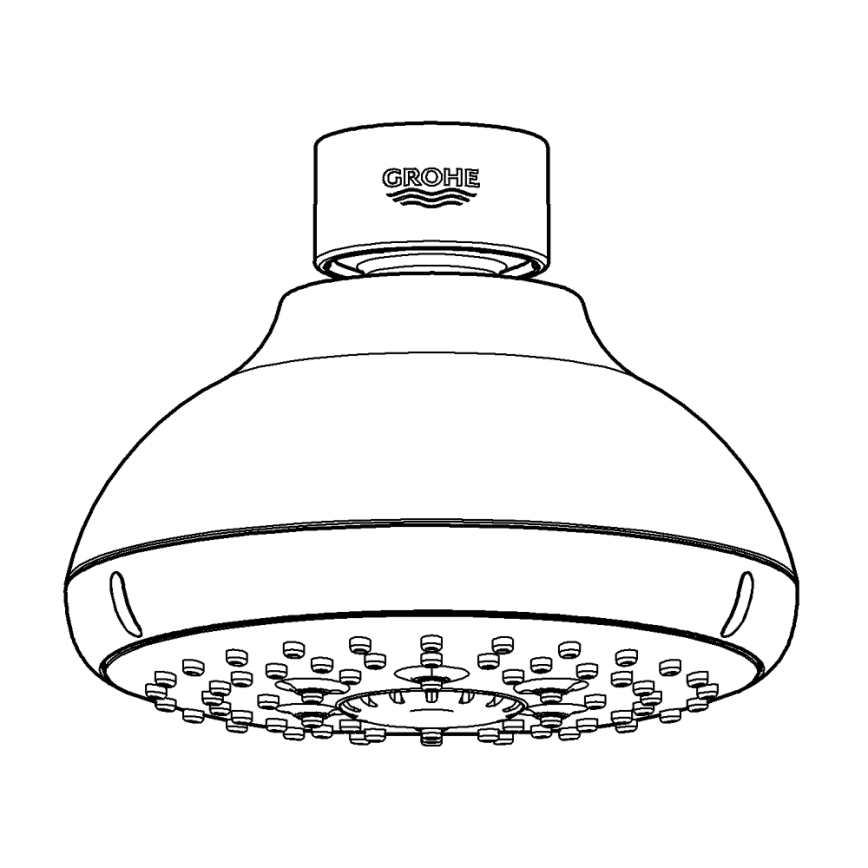 GROHE 27606001 - Sprchová hlavica NEW TEMPESTA 100 100 mm lesklý chróm