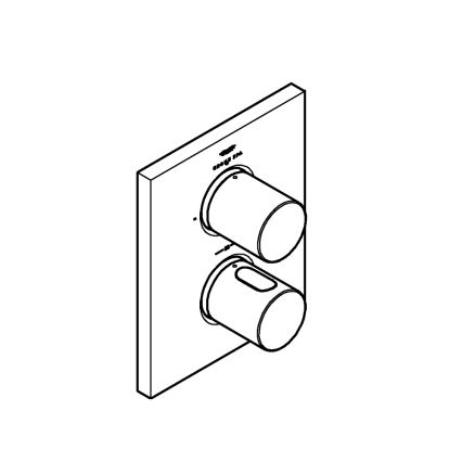 GROHE 27618000 - Termostatická krytka GROHTHERM F lesklý chróm