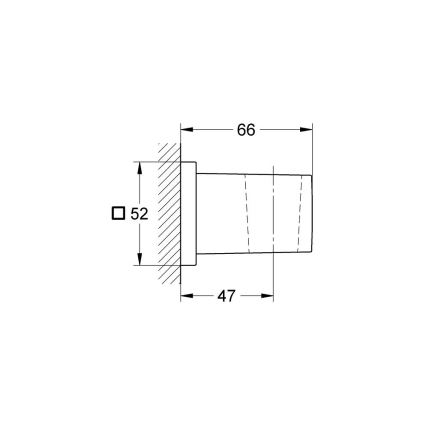 GROHE 27693000 - Nástenný držiak sprchy EUPHORIA CUBE lesklý chróm