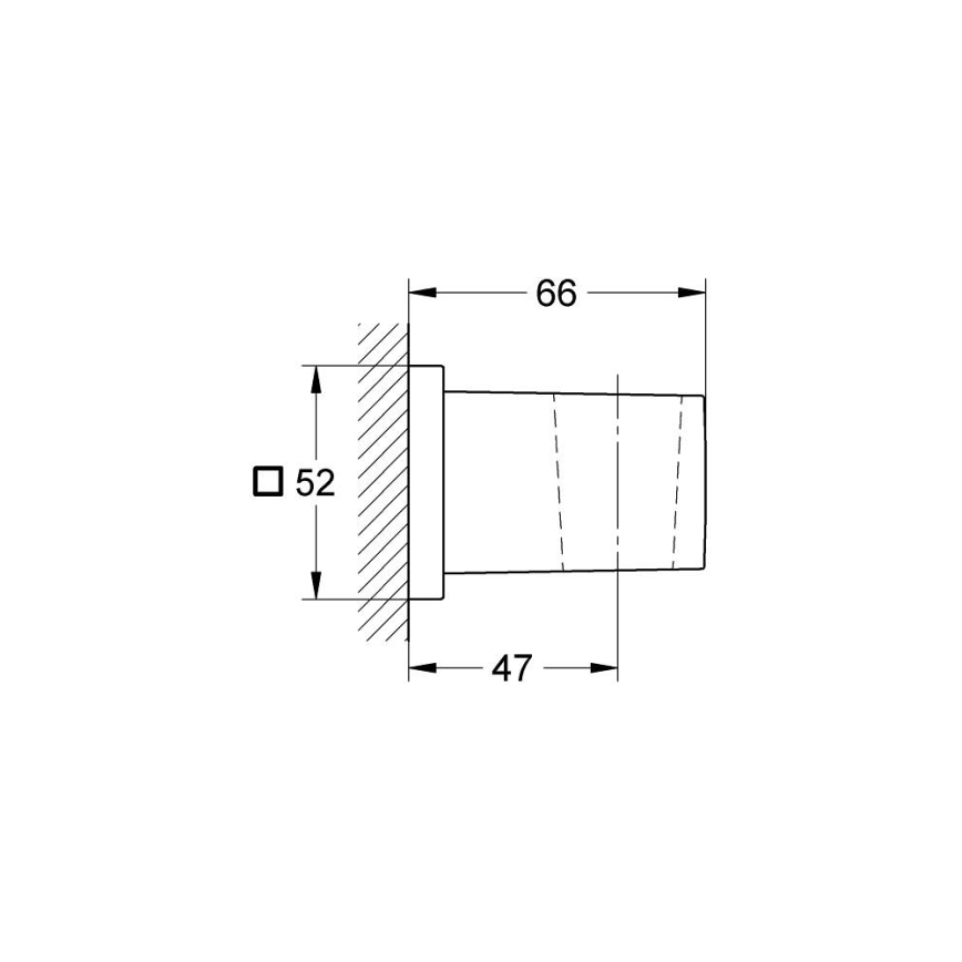 GROHE 27693000 - Nástenný držiak sprchy EUPHORIA CUBE lesklý chróm