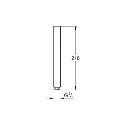 GROHE 27699000 - Ručná sprcha EUPHORIA CUBE STICK lesklý chróm
