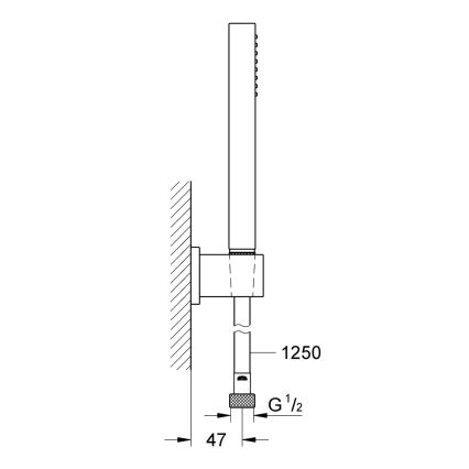 GROHE 27702000 - Sprchový set VITALIO START 100 1 prúd 1250 mm lesklý chróm