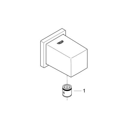 GROHE 27704000 - Nástenné kolienko EUPHORIA CUBE 12” lesklý chróm