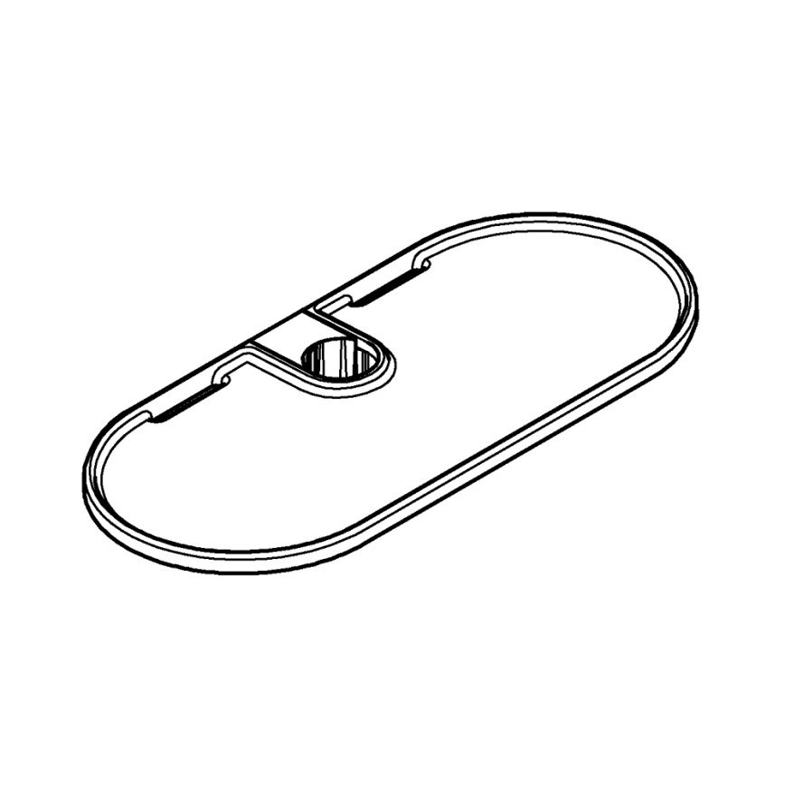 GROHE 27725001 - Polica VITALIO UNIVERSAL 222 x 100 mm biela