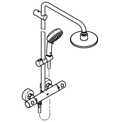 GROHE 27922000 - Sprchový systém TEMPESTA COSMOPOLITAN 160 mm, lesklý chróm