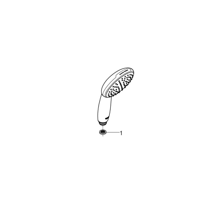 GROHE 27940001 - Ročna prha VITALIO START 110, visokosijajni krom