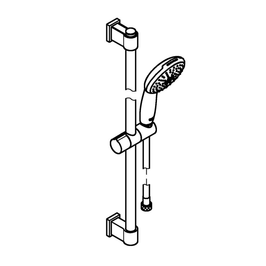 GROHE 279482431 - Sprchová súprava VITALIO START 110 600 mm čierna