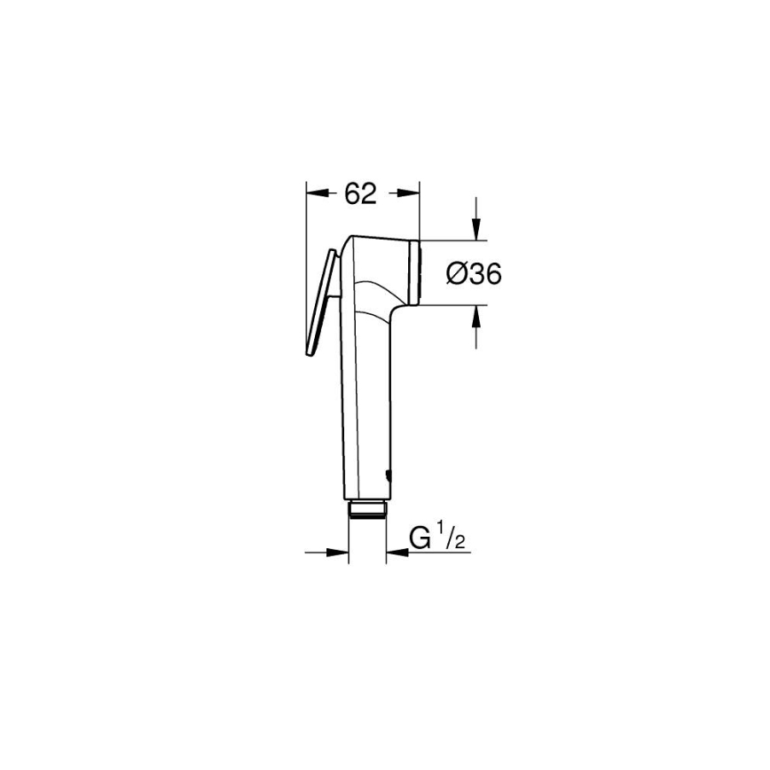 GROHE 28020L01 - Ručná sprcha TEMPESTA-F TRIGGER SPRAY 30 biela