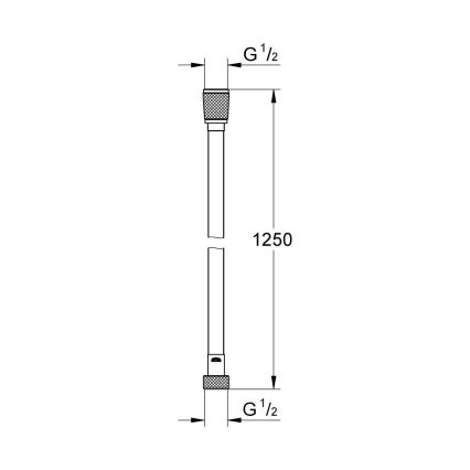 GROHE 28362A00 - Sprchová hadica SILVERFLEX 1250 mm grafitová