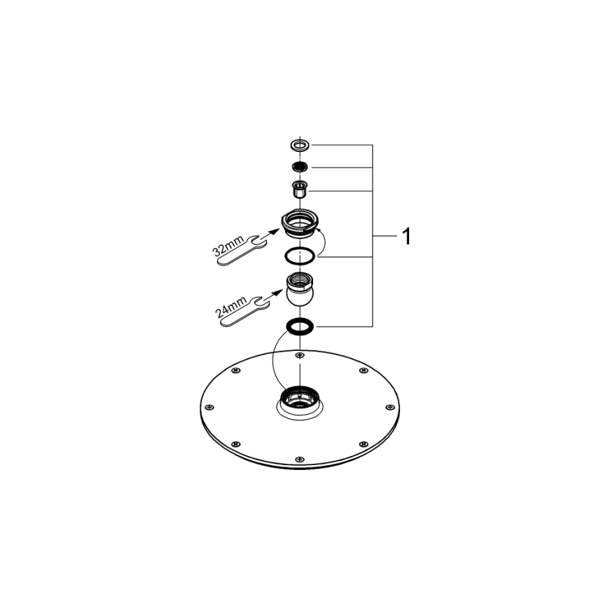 GROHE 28368000 - Sprchová hlavica RAINSHOWER COSMOPOLITAN Ø 210 mm lesklý chróm
