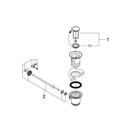 GROHE 28910000 - Odtoková garnitúra 1 14” lesklý chróm