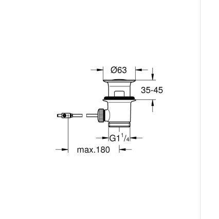 GROHE 28910000 - Odtoková garnitúra 1 14” lesklý chróm