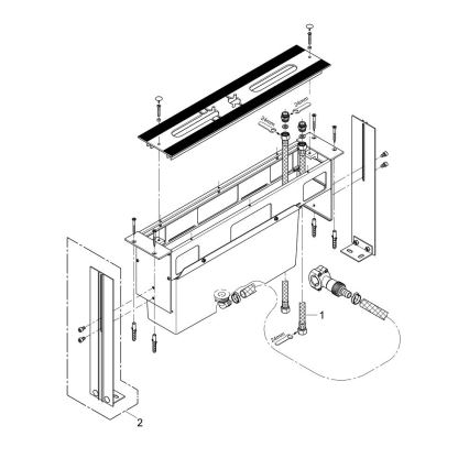 GROHE 29037000 - Montážne teleso pre vaňovú batériu s priemerom otvoru 45 mm, lesklý chróm