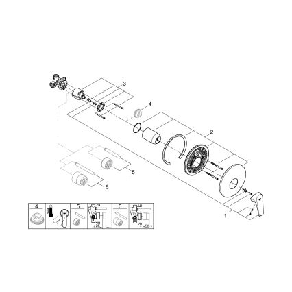 GROHE 29116000 - sprchová batéria START FLOW, lesklý chróm