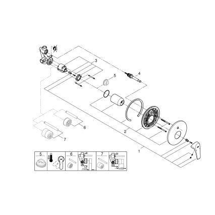 GROHE 29117000 - Vaňová batéria LINEARE lesklý chróm