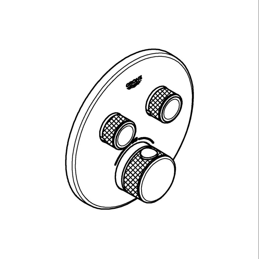 GROHE 29119AL0 - Termostat GROHTHERM SMARTCONTROL, grafitový