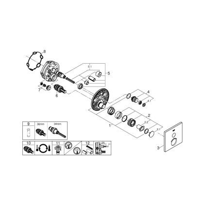 GROHE 29123000 - Termostatická sprchová batéria GROHTHERM SMARTCONTROL chróm