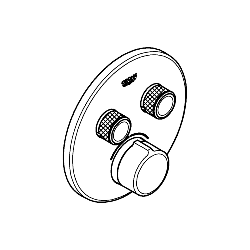 GROHE 29145000 - Krytka podomietkovej batérie SMARTCONTROL lesklý chróm