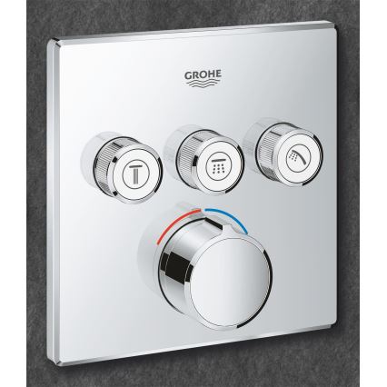 GROHE 29149000 - Krytka podomietkovej batérie SMARTCONTROL 158 × 158 mm chróm