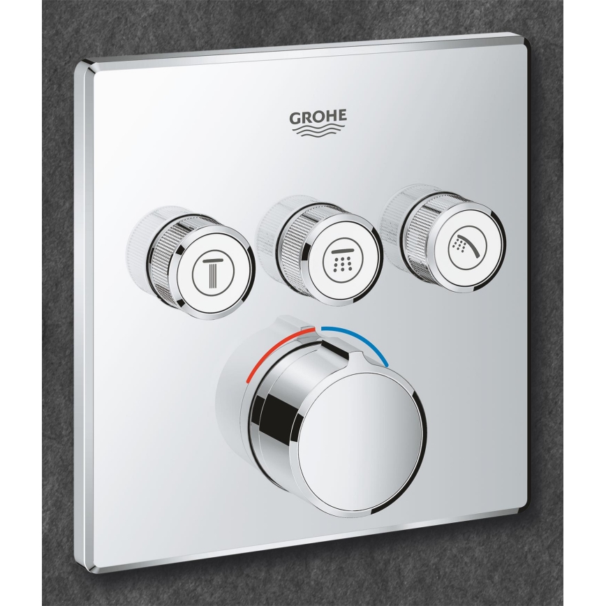 GROHE 29149000 - Krytka podomietkovej batérie SMARTCONTROL 158 × 158 mm chróm