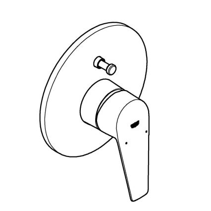 GROHE 29190001 - Vaňová batéria BAUEDGE DN 15 lesklý chróm