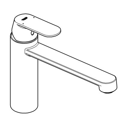 GROHE 30193000 - Drezová batéria EUROSMART COSMOPOLITAN lesklý chróm