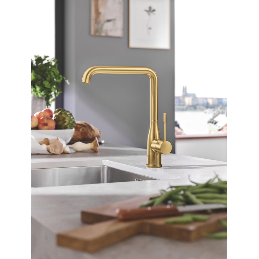 GROHE 30269GN0 - Zlatá drezová batéria ESSENCE