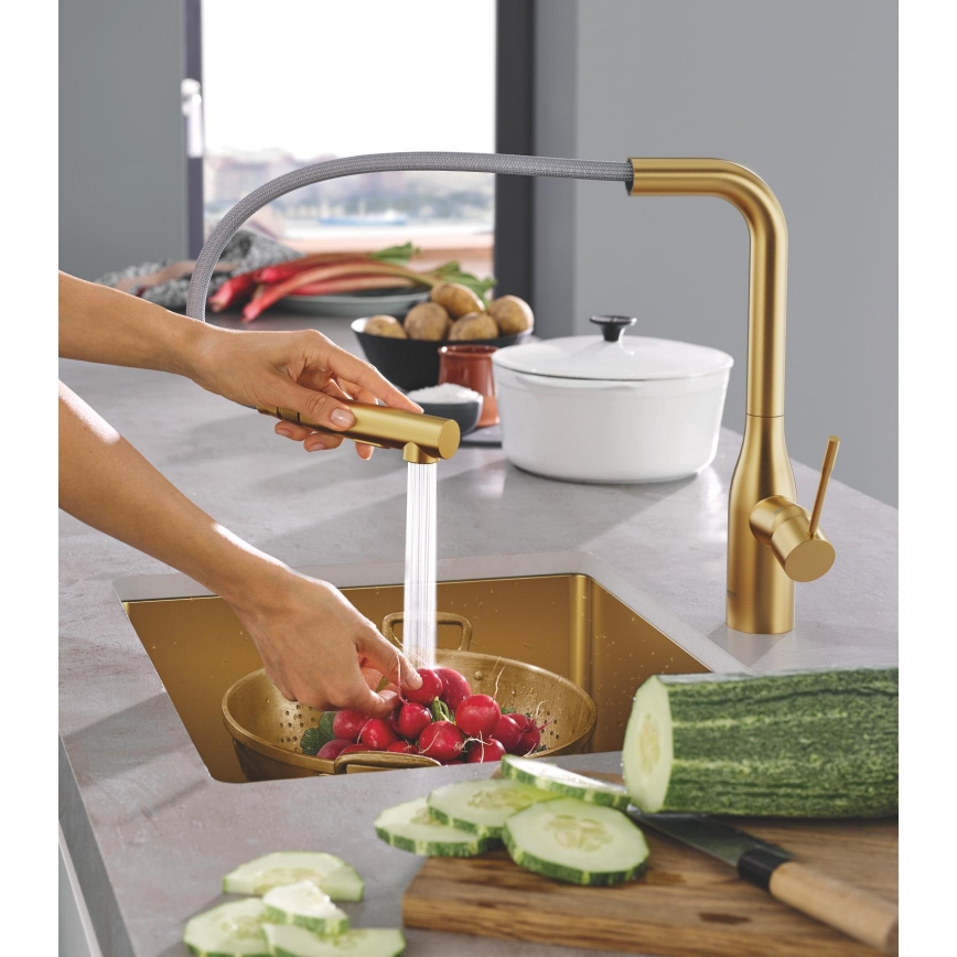 GROHE 30270GN0 - Drezová batéria ESSENCE zlatá