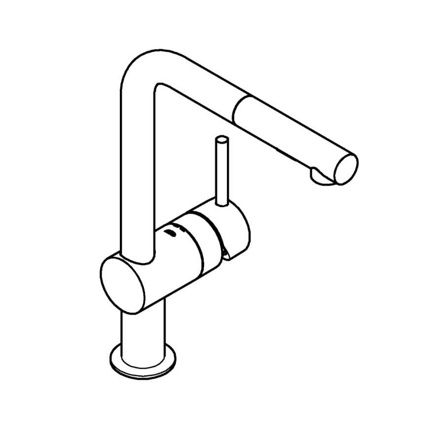 GROHE 30274DC0 - Drezová batéria A, nerezová