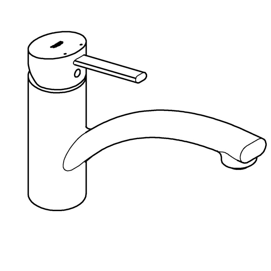GROHE 30358000 - Drezová batéria SWIFT 227 mm, lesklý chróm