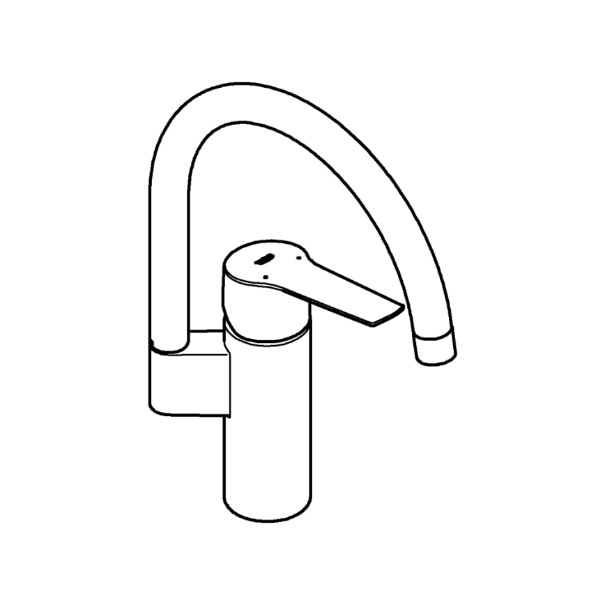 GROHE 30469000 - Drezová batéria START s vysokým výpustom, lesklý chróm