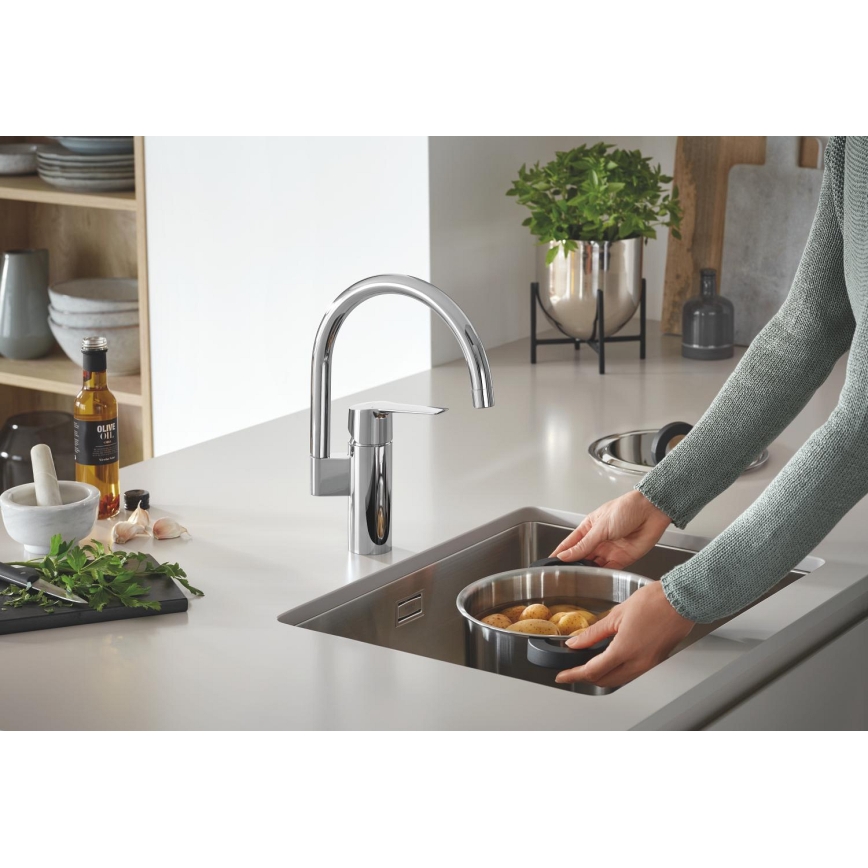 GROHE 30469000 - Drezová batéria START s vysokým výpustom, lesklý chróm