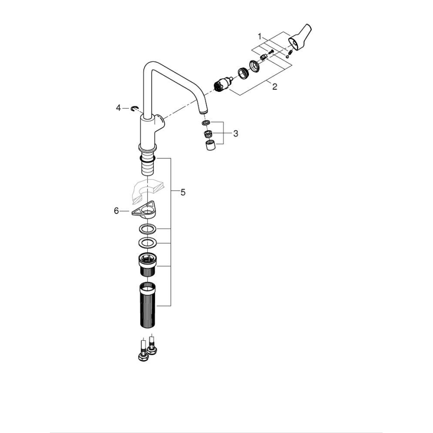 GROHE 30470DC0 - Drezová batéria START 310 mm, nerezová