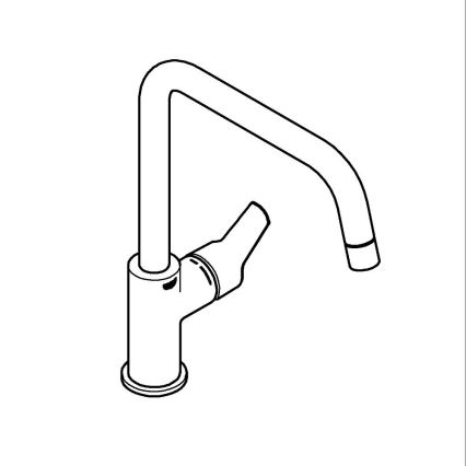 GROHE 30470DC0 - Drezová batéria START 310 mm, nerezová