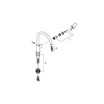 GROHE 30529001 - Drezová batéria START EDGE lesklý chróm