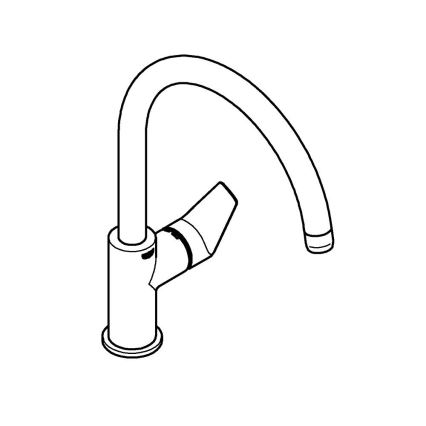GROHE 30529001 - Drezová batéria START EDGE lesklý chróm